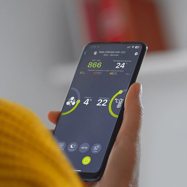 Купить кондиционер Очиститель воздуха приточный BALLU, ONEAIR ASP-100W