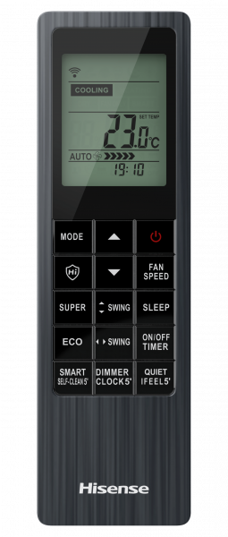 Купить кондиционер Сплит-система HISENSE, BLACK CRYSTAL SUPER DC Inverter Wi-Fi, AS-13UW4RVETG01G(B) / AS-13UW4RVETG01W(B)