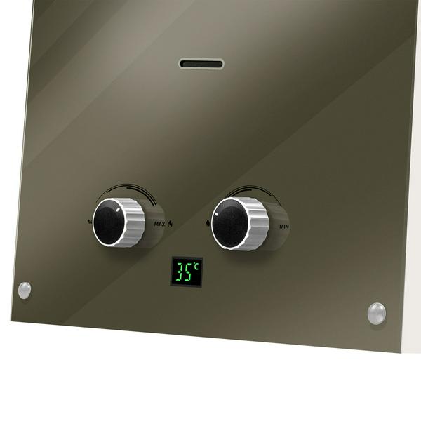 Купить кондиционер Колонка газовая BALLU, FIERY GLASS, GWH 10 Fiery Glass Mirror